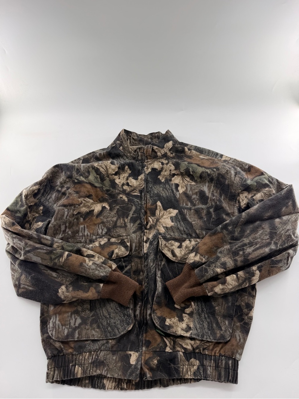 Mossy Oak Men's Camouflage Zip-Up Hunting Jacket Brown/Green Hunting Hunter Camo